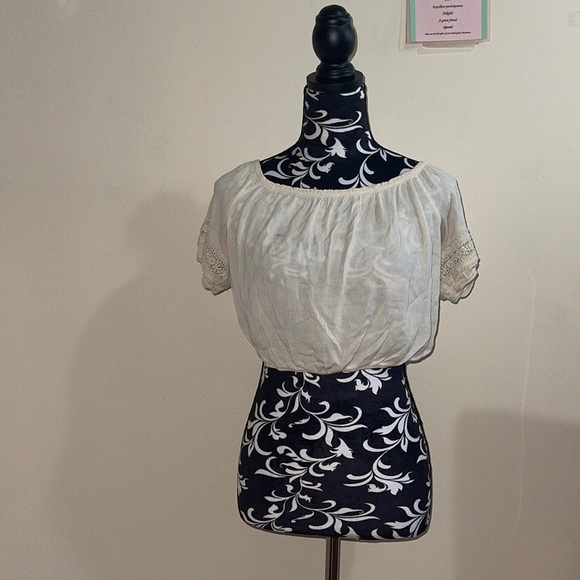 Tops - Cream Crop Top